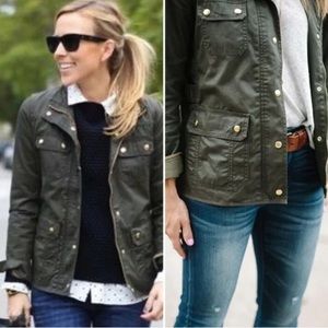 Jcrew Women’s Downtown Field Jacket - Dark Green “Mossy Brown” - Size: Medium